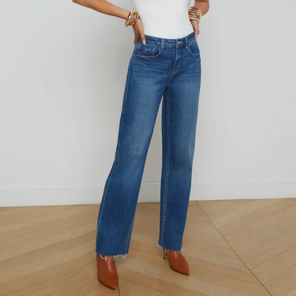 L’Agence | Ariana High arise Wide Leg Jean Stockton‎ Wash Size 25